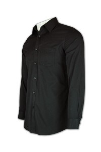 R129  網上訂購純色襯衫  牧師恤衫 自訂恤衫款式  自製團體制服公司